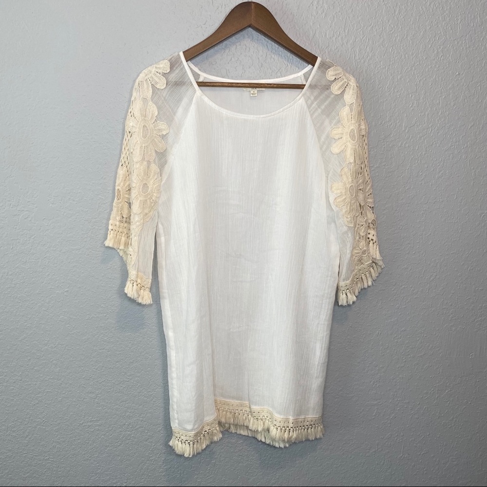 Umgee | White‎ Linen Tunic